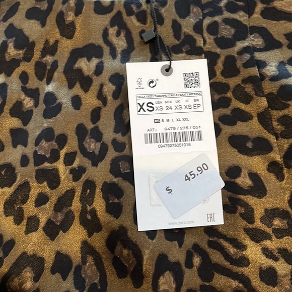 ZARA SATIN SILK SKIRT - Picture 2 of 3